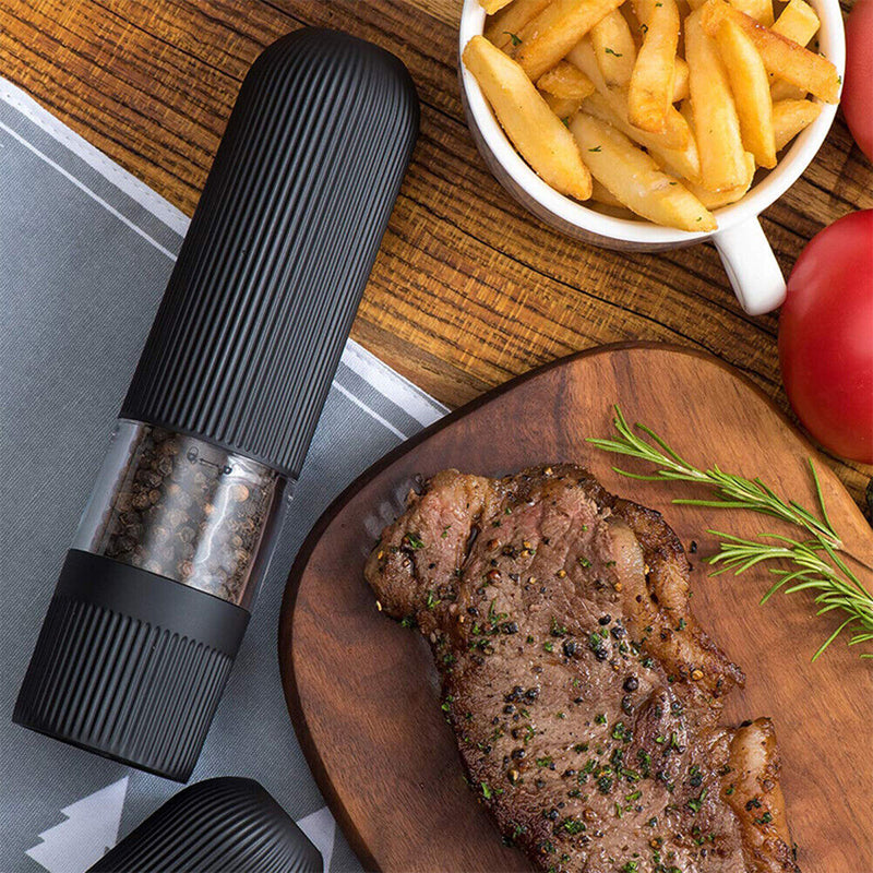Electric Pepper Mill Automatic Gravity Shaker Salt Grinder Kitchen Tool