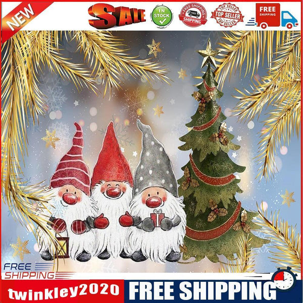 Christmas Gnome Oil Paint By Number Kits Canvas Drawing DIY Home Decoration