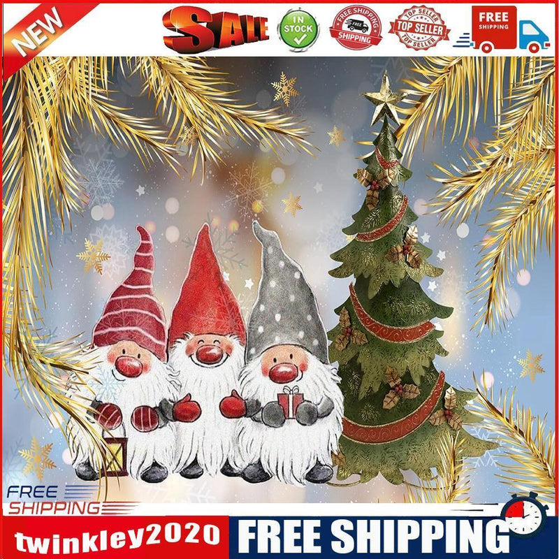 Christmas Gnome Oil Paint By Number Kits Canvas Drawing DIY Home Decoration