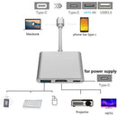 TYPE-C 3-in-1 Adapter USB 3.1 10Gbps HDMI-Compatible USB-C Hub for Laptop