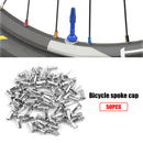 50pcs Metal Nipples for 14G 2mm Spokes MTB Mountain Bike Bicycle Cycling Pa