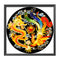 60x60cm 11CT Cross Stitch Kit DIY Stamped Dragon and Phoenix Needlework (B) #F