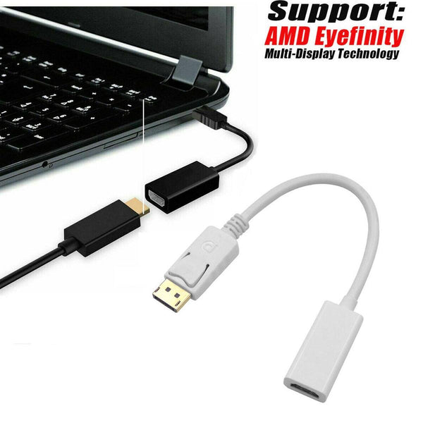 Display Port DP Male To HDMI Female Adapter Converter For 4K HD 1080P HDTV PC#