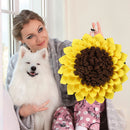 Sunflower Shape Dog Snuffle Mat Puppy Training Sniffing Feeding Blanket Pet Pad