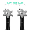 Golf Iron Wedge Groove Sharpener Club Cleaner Cleaning Brush Kit (Black) Newly
