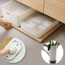 4pcs Self Adhesive Caster Small Furniture Storage Bins Moving Can Trash N3J6