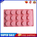 15 Cell Silicone Cake Mold Chocolate Baking Cupcake Decoration Tool (Pink)
