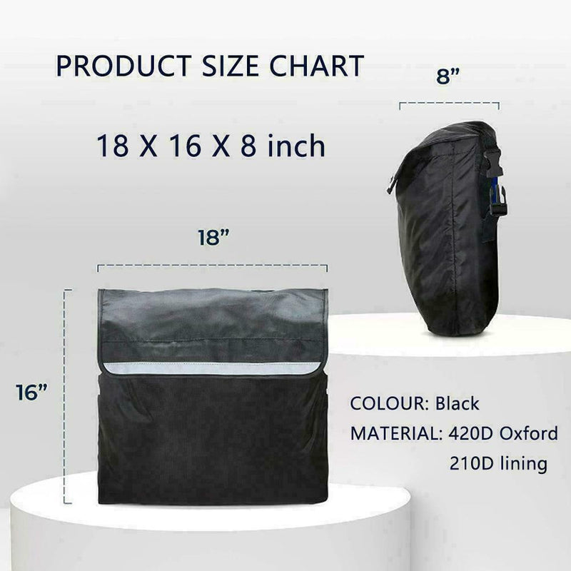 Multifunction Wheelchair Bag Mobility Scooter Padded Backpack Rear F1X7 Z8B4