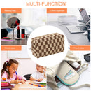 #A Pencil Case Knit Cosmetics Makeup Brushes Pen Toiletry Bags for Girls Adults