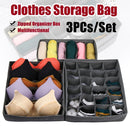 Bags Zipped Organizer Box Clothes Storage Bag Wardrobe Folding Closet Organizer