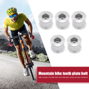 5pcs Aluminum Alloy Single Double Chainring Bolts + Nuts for Mountain Road