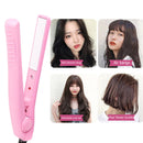 2 in 1 Crimper Mini Hair Straightener Curler Flat Iron Styling Tool (Red) Newly