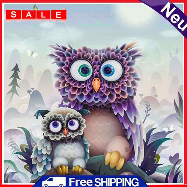 5D DIY Full Drill Diamond Painting Cartoon Bird Cross Stitch Embroidery Home Whale