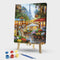 Painting By Numbers Kit DIY Street Tower Canvas Oil Wall Picture for Living R