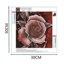 Rose DIY Round Diamond Painting Embroidery Kits Cross Stitch Craft Decor/A