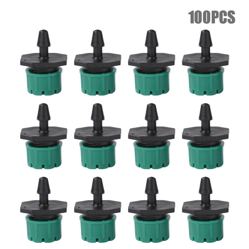 100pcs Spray Nozzle Water Dropper Garden Anti Drip Mist Irrigation Sprinkler