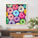 5D DIY Full Drill Round Shape Colored Donuts Rhinestone Diamond Drawing Dec