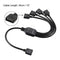 3pin Splitter Cable 5V Connector Cable Accessories for Msi Asus Asrock LED