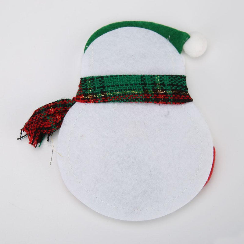 1pc Christmas Snowman Cutlery Bags Dining Table Cutlery(Snowman 1)
