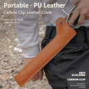 Barbecue Charcoal Clip PU Cover Portable Fire Tongs Protective Case (A) Newly