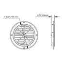 Cover Exhaust Ventilation Blade Louvered Car RV Marine Parts Air Outlet Vent