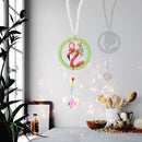 Bird Heart Prism Pendant Crystal DIY Rhinetone Painting Wall Hanging Wind Chi