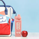 700ml Water Bottle for Sports Straw Cup Leakproof Drinking Bottles (Pink) Newly