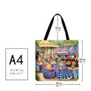 Cartoon rabbit Printed Shoulder Shopping Bag Casual Large Tote Handbag