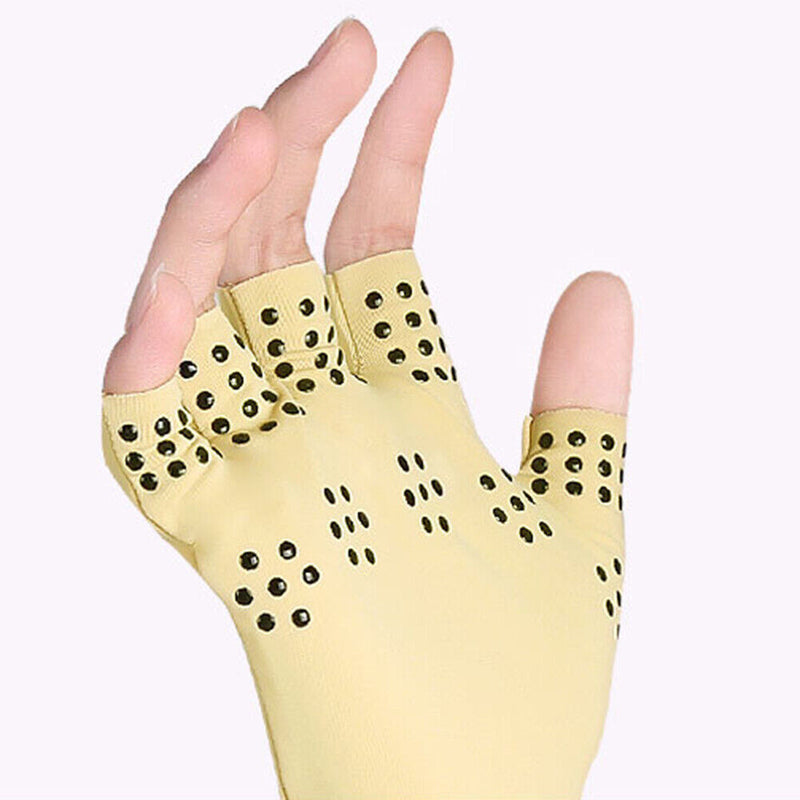 Compression Arthritis Gloves Fingerless Ache Pain Joint Relief Wrist Braces