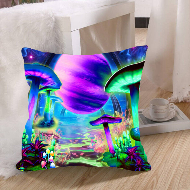 Luminous Pillow Case Printed Aesthetic Glow Under Ultraviolet Light Pillowcover
