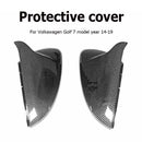 2pcs Car Rearview Mirror Shell Side Wing Mirror Covers Trim Cap for Golf 7 14-19