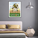 5D DIY Partial Special Shaped Drill Diamond Painting Kit Bee Gnome (HB239)