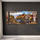Woods Oil Paint By Numbers Kits Canvas Picture Wall Art DIY Craft Decor Hat