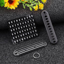 Creative Key Ring with Phone Number Plate Anti-lost Keychain DIY Car