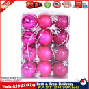24pcs/box Christmas Balls 3cm Hanging Shopping Mall Ceiling Ornament (A) Newly