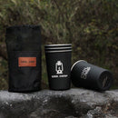 4pcs/lot 350ml Outdoor Camping Tableware Travel Cups Set Stainless Steel