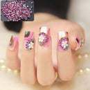 prosperous glitter glitter shimmer lace nail art rhinestones manicure cha