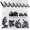 40pcs Fishing Rod Line Guides Eyes Tip Top Ring Circle Kit Fishing Tackle