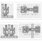 degrees Loop Furniture Supplies Window Accessories Cross Door Hinge Cross Hinge