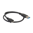 47cm 1.5ft USB 3.0 Male-A to USB3.0 Micro-B Data Cable Black