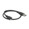 47cm 1.5ft USB 3.0 Male-A to USB3.0 Micro-B Data Cable Black