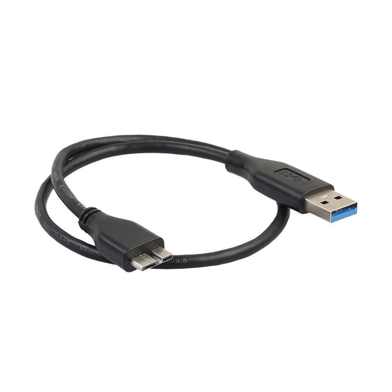 47cm 1.5ft USB 3.0 Male-A to USB3.0 Micro-B Data Cable Black