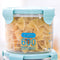 Plastic Food Buckled Jar Kitchen Clear Sealed Storage Box with Lid (600ml) Newly