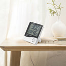 HTC-1 Large LCD Digital Indoor Hygrometer Room Thermometer with Alarm Clock