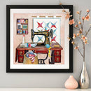 5D DIY Full Drill Diamond Painting Sewing Machine Embroidery Mosaic Needlew