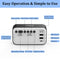 Wake Up Bedside Desktop LED Digital Alarm Clock with Snooze (Black + Green)