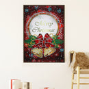 Special Shaped Rhinestones Picture DIY Merry Christmas Card 5D Diamond Painting