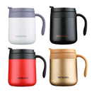 350ml Stainless Steel Vacuum Flask Handle Lid Portable Water Cup (Red)