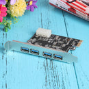 USB3. 0 Expansion Card 4 Port PCI-E USB 3.0 Computer Expansion Card 4Pin Stec