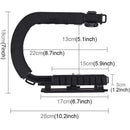 Handheld Shooting Camera Stabilizer Kit Tripod Head DV Bracket Video Action Rig